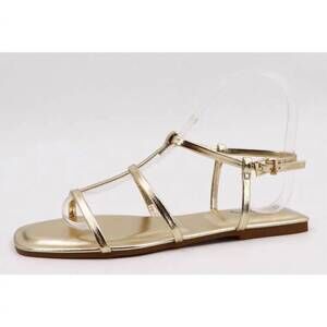NEW BAMBOO women's tina open toe sandal in gold